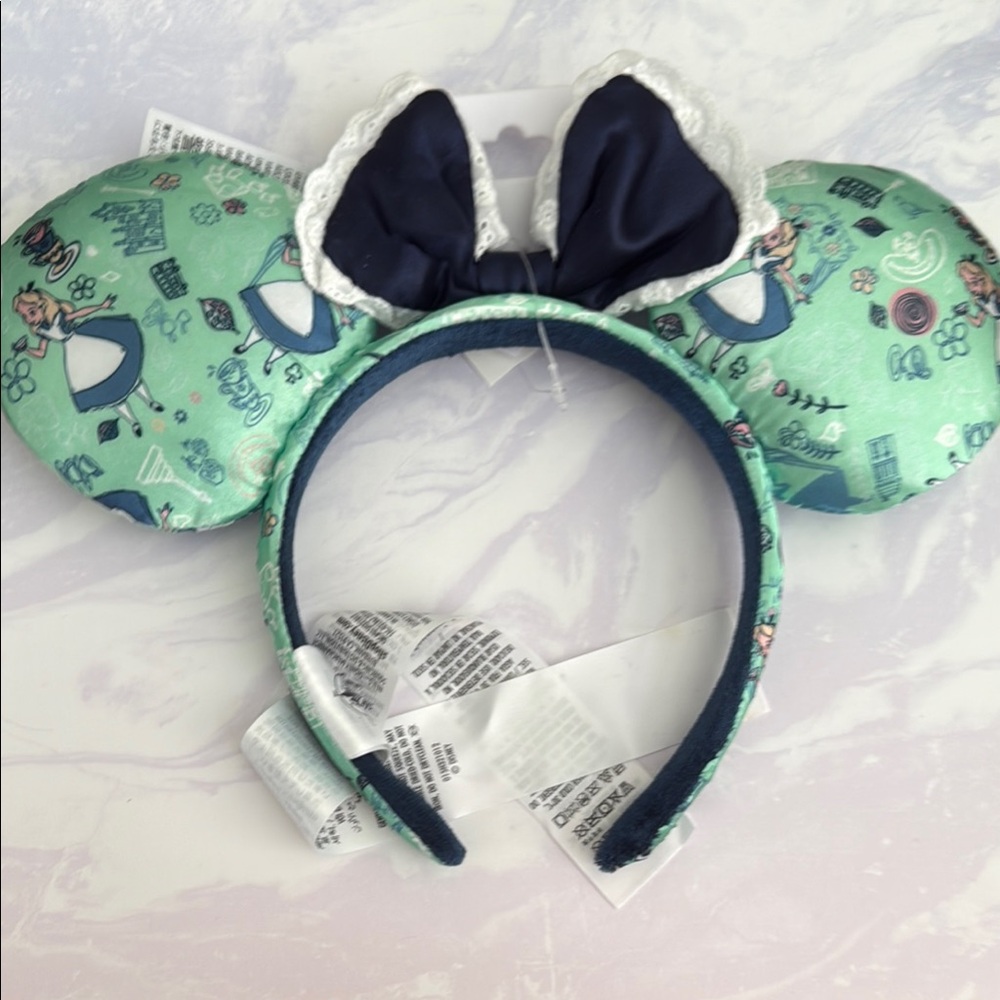 Disney Mint and Navy Alice Headband